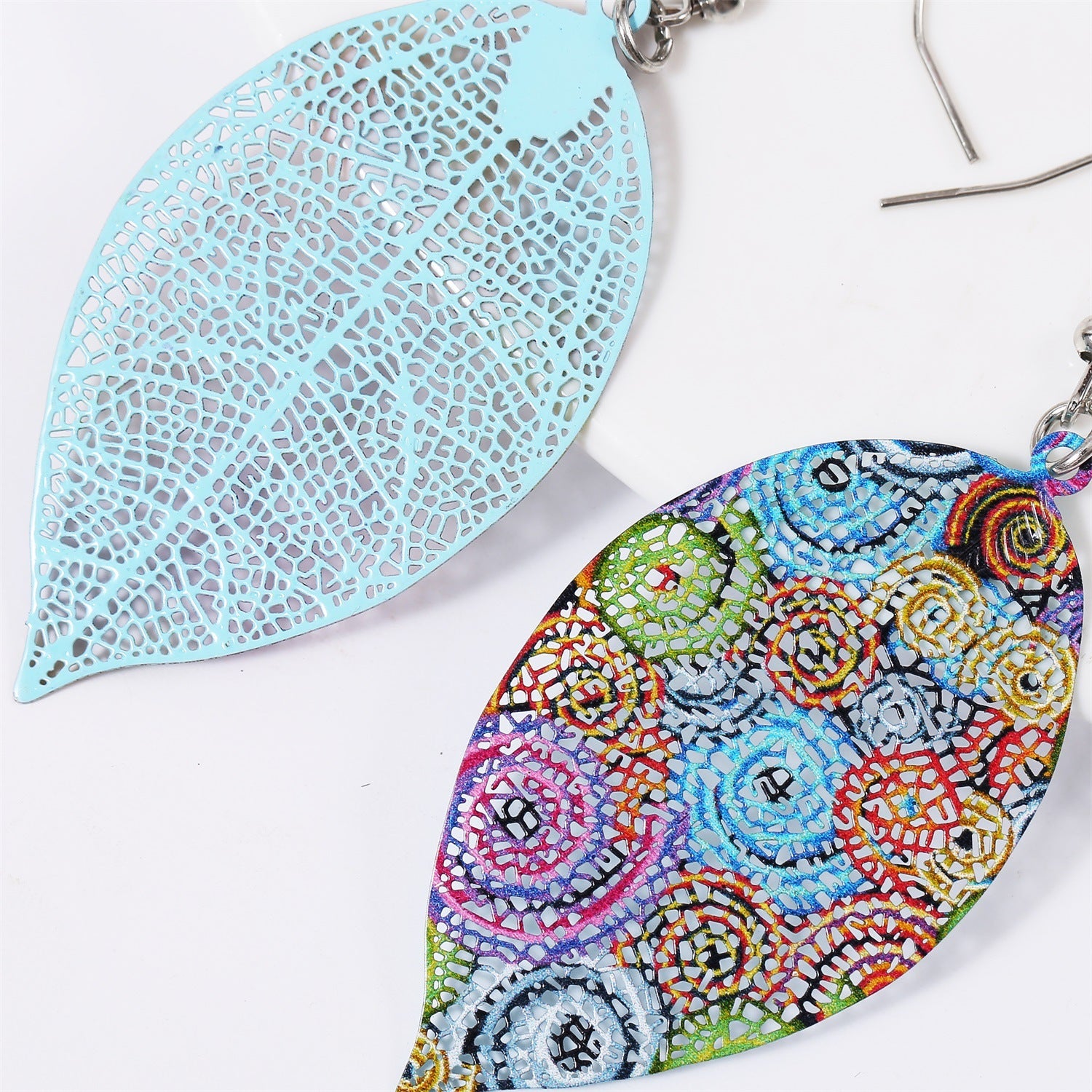 Wholesale  retro simple personalized niche leaf earrings