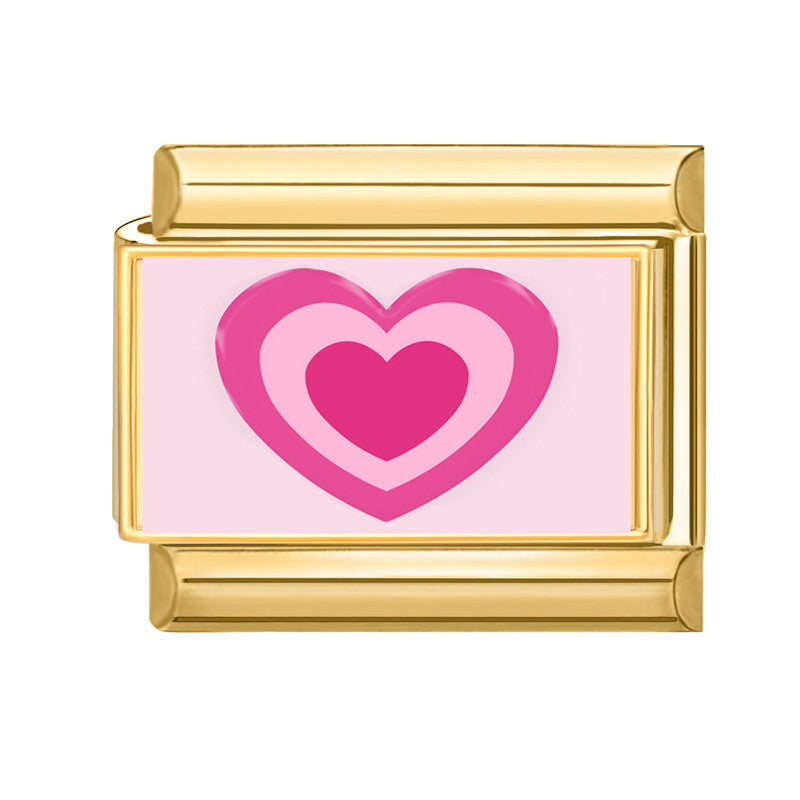 Wholesale Italian Charm Bracelet 9mm DIY Splicing Rose Pink Series Stainless Steel Composable Bracelet