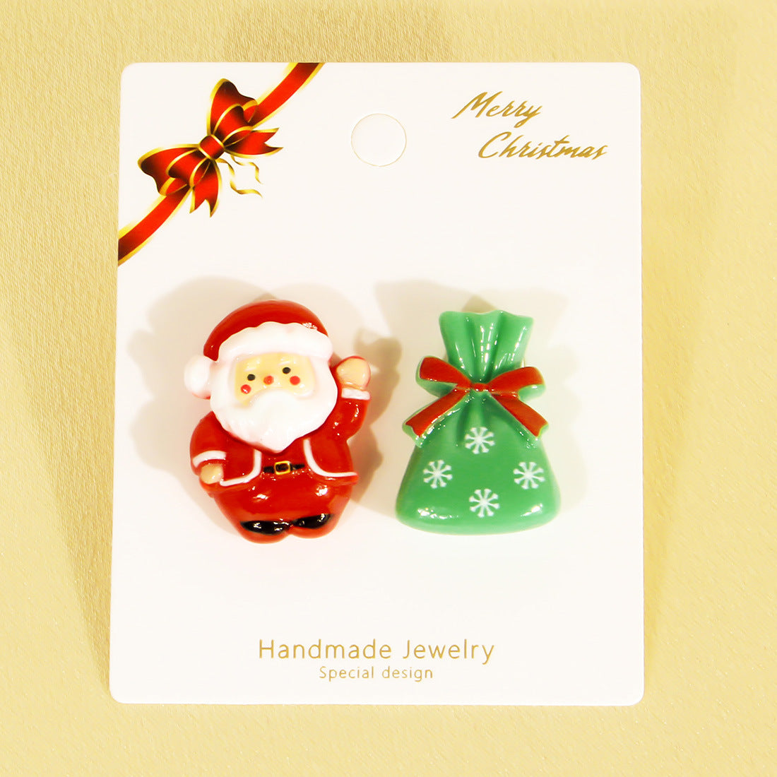 Wholesale Cartoon Cute Santa Claus Christmas Tree Earrings ACC-ES-Tengc004
