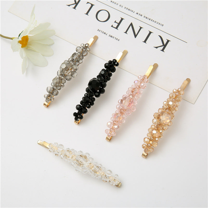 Wholesale Crystal Three Flower Hair Clip Korean Minimalist Women S Fashion Accessory
