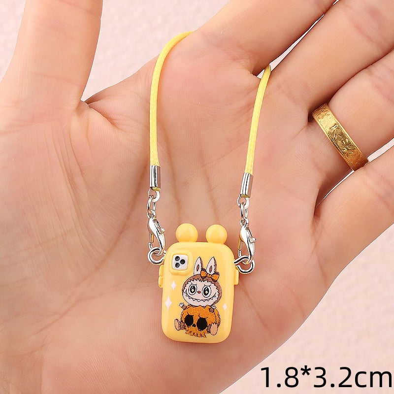 Wholesale Cute cartoon mini phone case doll accessories