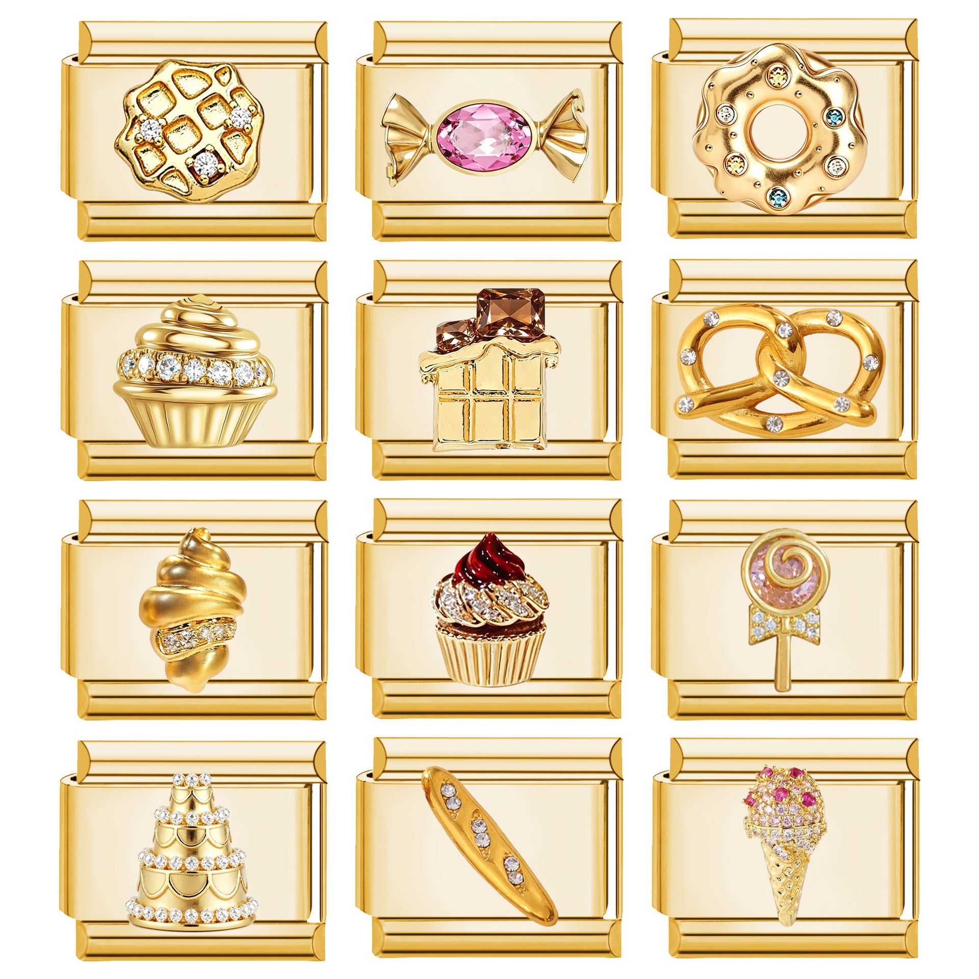 Wholesale Gold Tone Modular DIY Bracelet Stainless Steel Detachable Elastic Trendy Jewelry Accessory For Party Gift