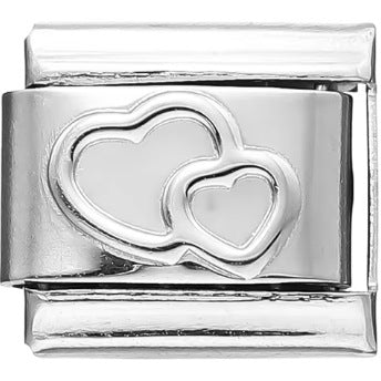 Wholesale Double Heart Gemstone Bracelet,  Stainless Steel Splicing Jewelry Accessory,  Chic Gift for Everyday Wear