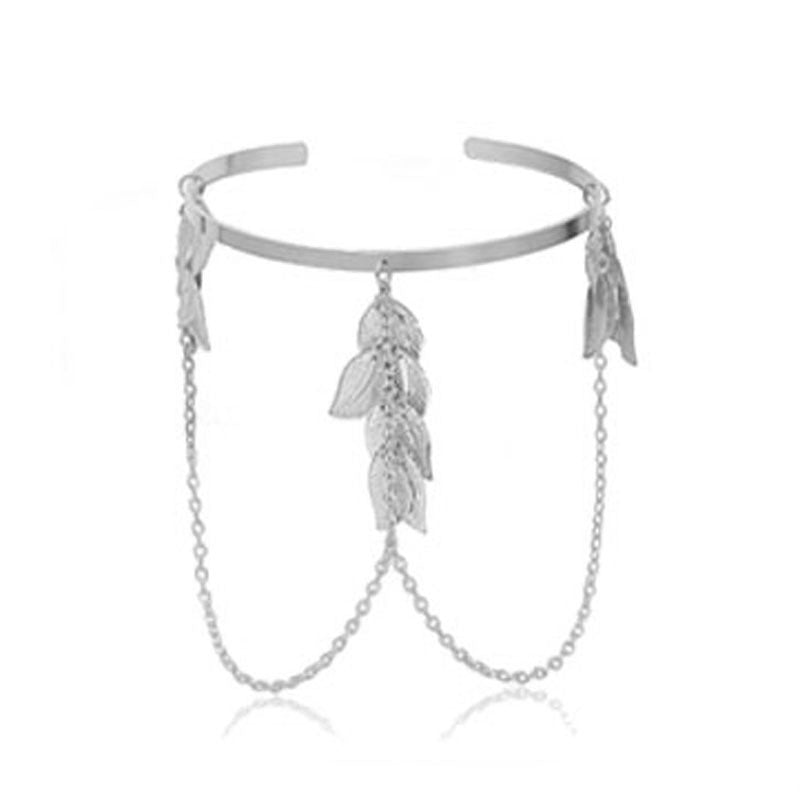 Wholesale  Personality Street Shooting Leaf Arm Ring Retro Musical Note Multi-Layer Bracelet