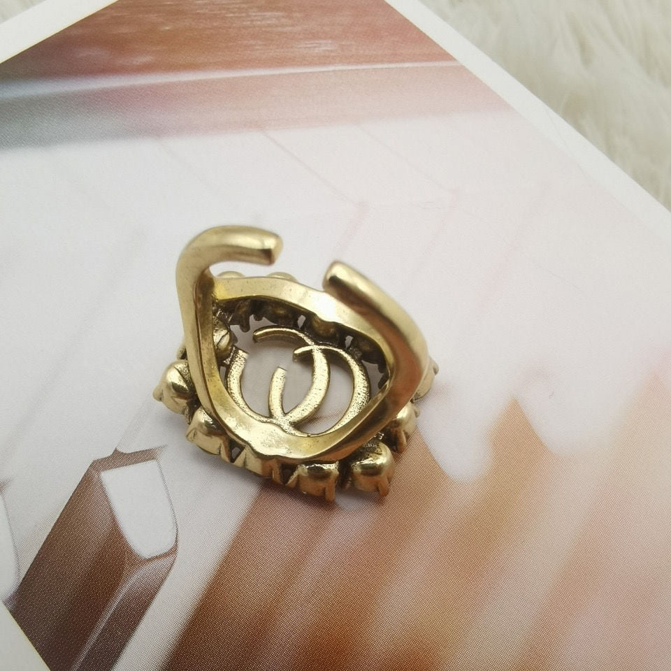 Wholesale Rhinestone Ring Alloy Contion Jewelry Accessory Everyday Wear Boutique Resale ACCVIP