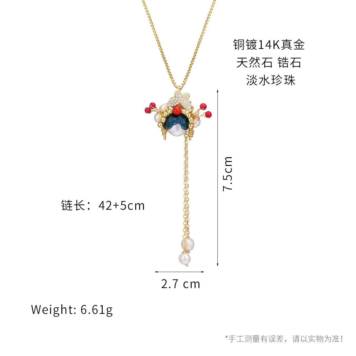 Wholesale Oil Painting Style Pendant Necklace