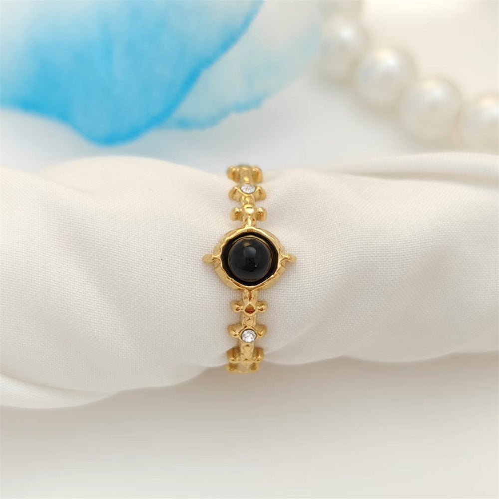 Wholesale Irregular Vintage Open Adjustable Ring Stainless Steel Rings ACC-RS-TaiMei002