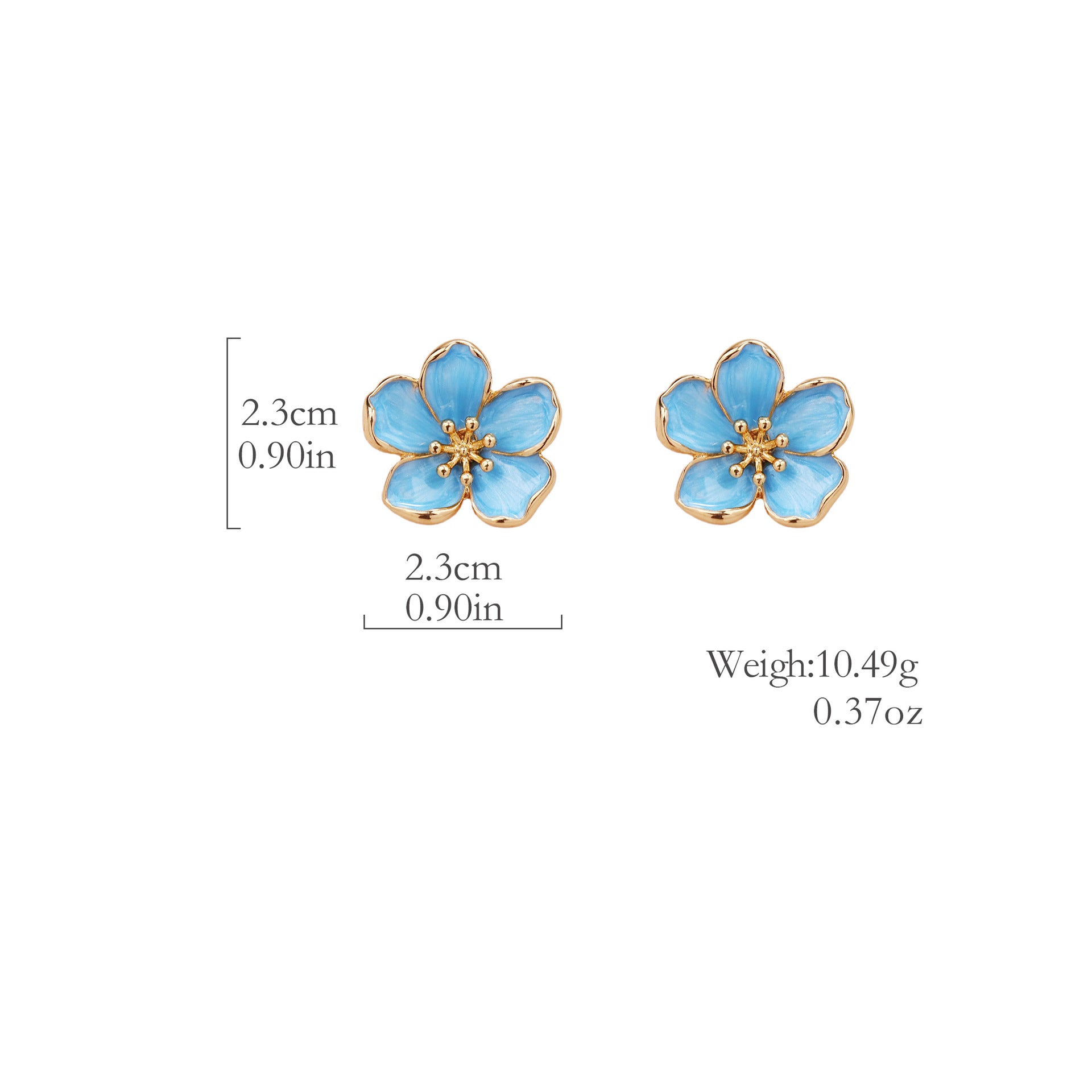 Wholesale Flower Oil Earrings