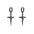 Wholesale Halloween cross thorns rose pendant earrings