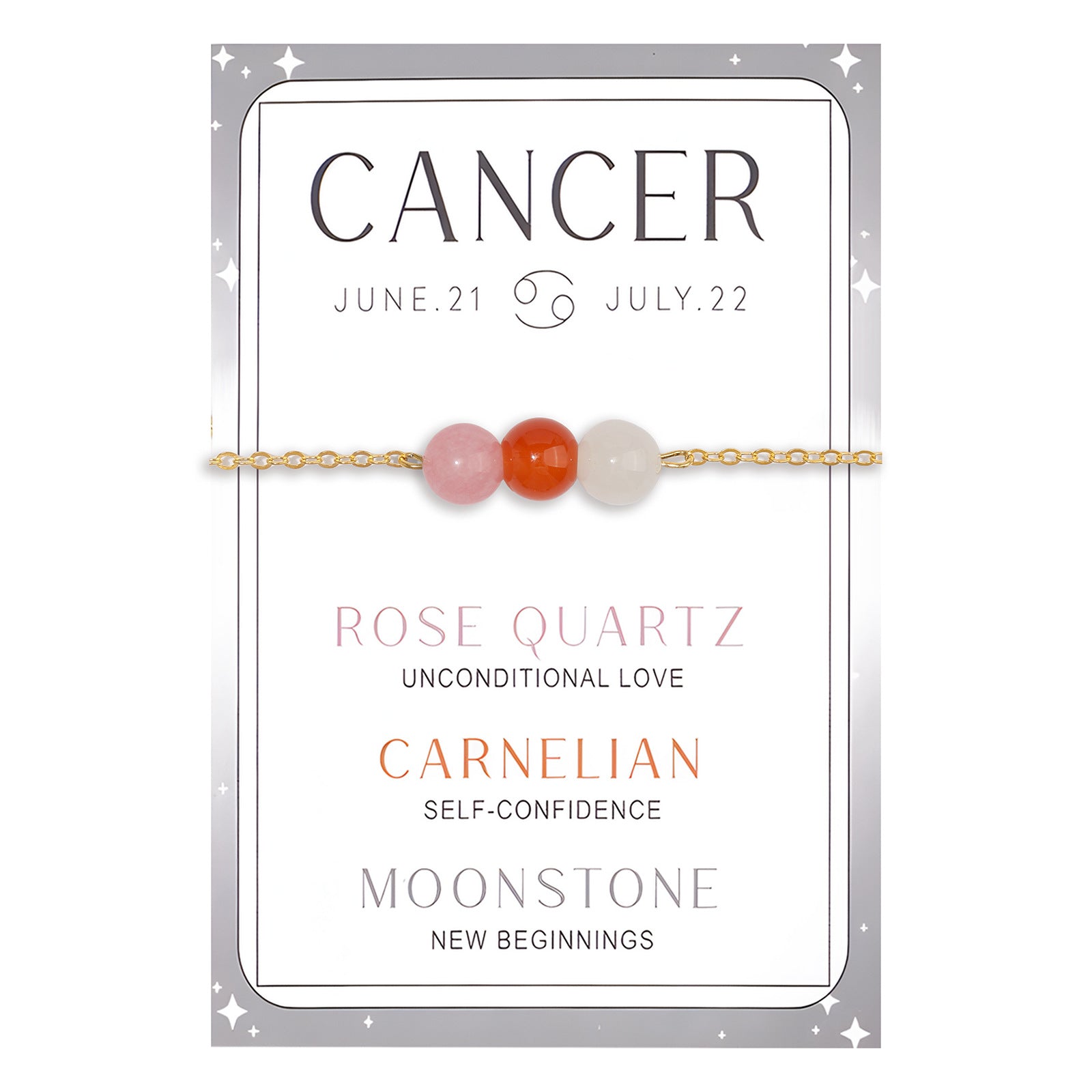 Wholesale Lucky Constellation Bracelet Gold Box Chain Green Aventurine Amethyst Aquamarine Bracelet