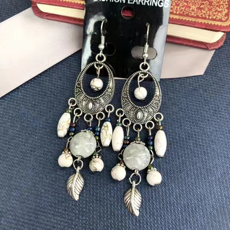 Wholesale Zinc Alloy Tassel Earrings with Bohemian Ethnic Design for Fashion Boutique Resale
