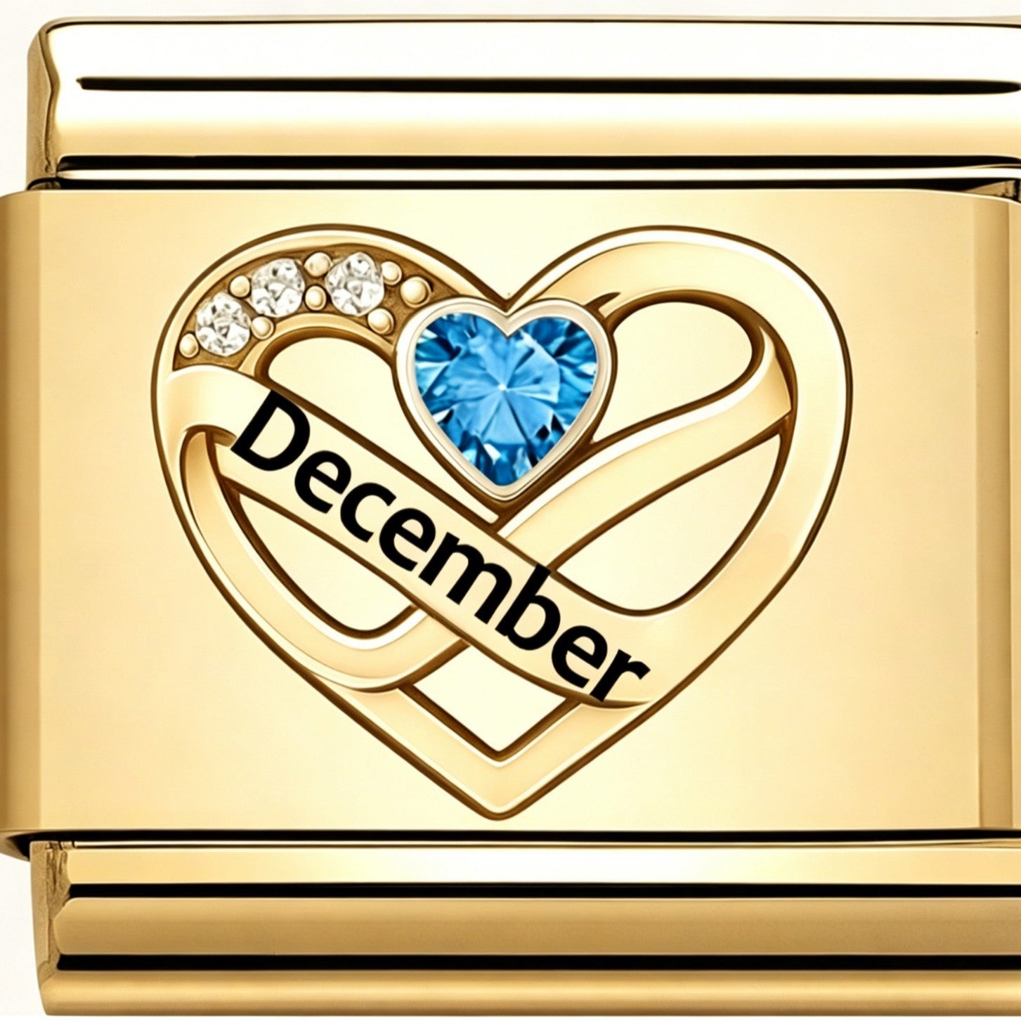 Wholesale DIY Italian Charms Bracelet Stainless Steel Month Love Heart Pattern Boutique Resale