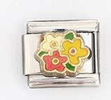 Wholesale Italian Style Flower Modular Bracelet Stainless Steel Fashion Accessory For Gift And Resale