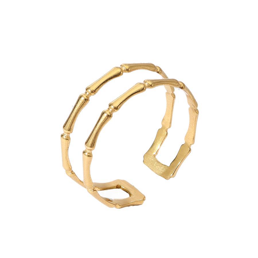 Wholesale Vintage Stainless Steel Ring 18k Gold Plated Tree of Life Rings ACC-RS-MuC018