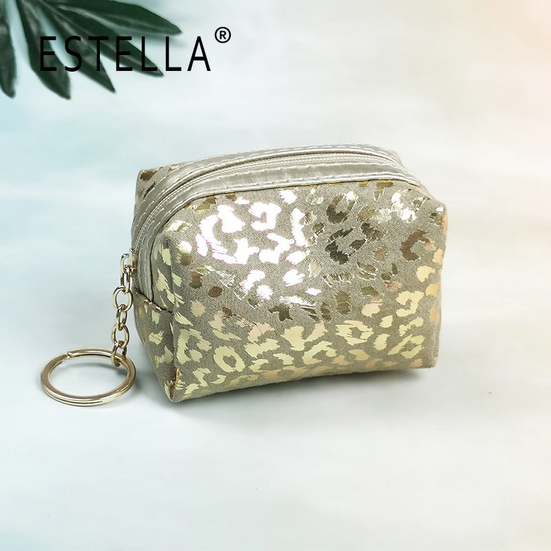 Wholesale Hot Stamping Leopard Print Coin Purse Keychain Keychain Wallet ACC-KC-YouMei007