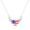 Wholesale  US Independence Day Flag Pendant Necklace