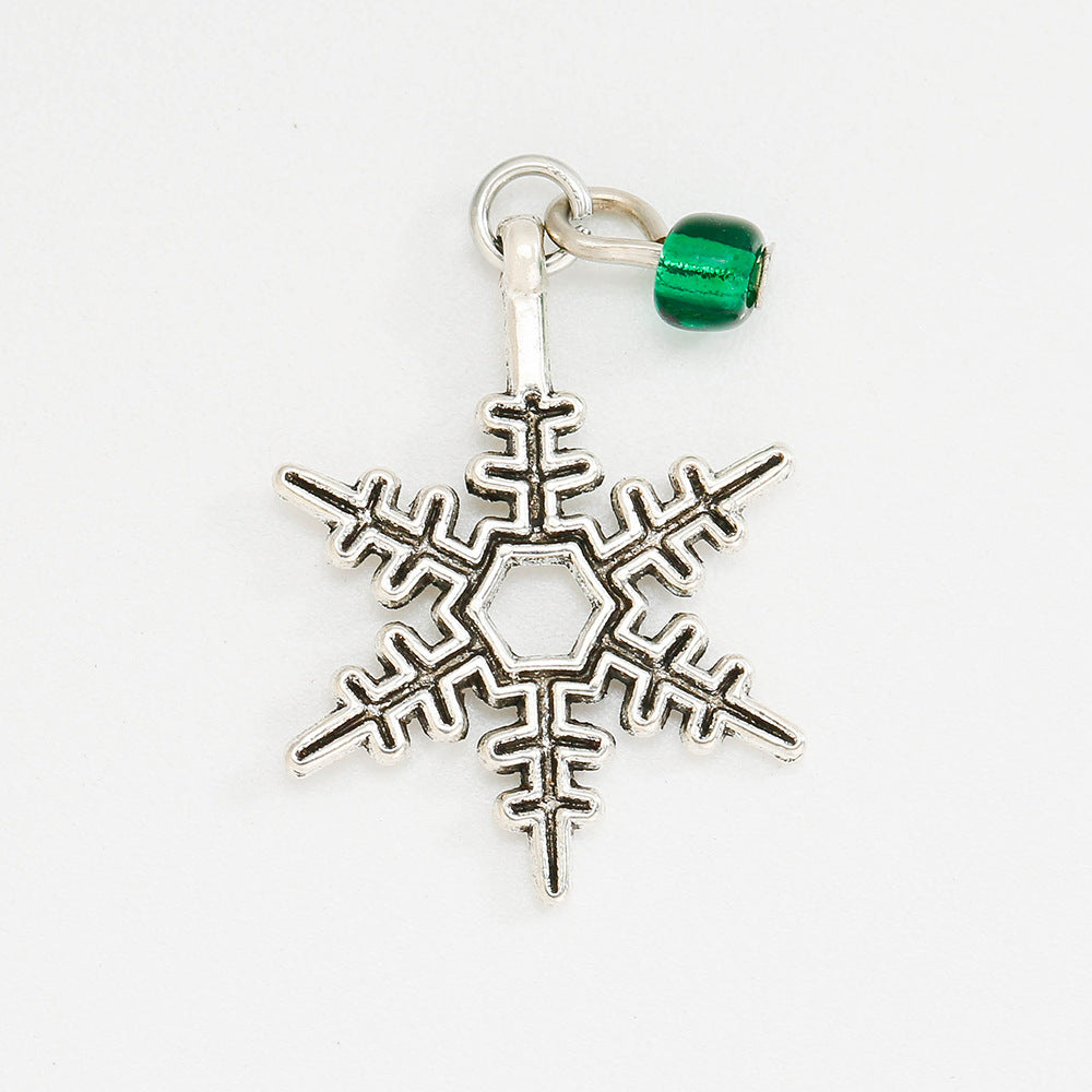 Wholesale 5pcs Christmas Alloy Oil Drop Diy Bracelet Necklace Jewelry Accessories ACC-PT-Yongc002