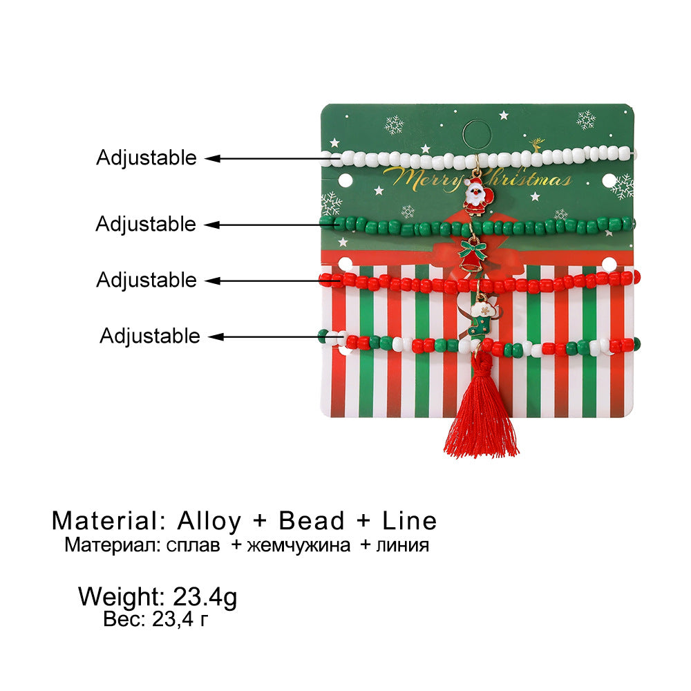 Wholesale Christmas Bell Bracelet Set ACC-BT-Anduo001