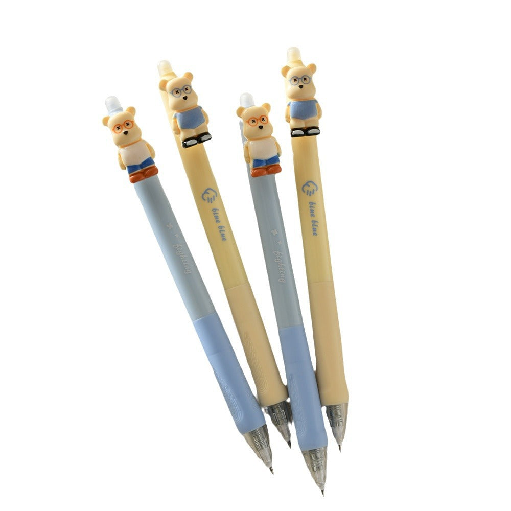 Wholesale bear press erasable gel pen ballpoint pen