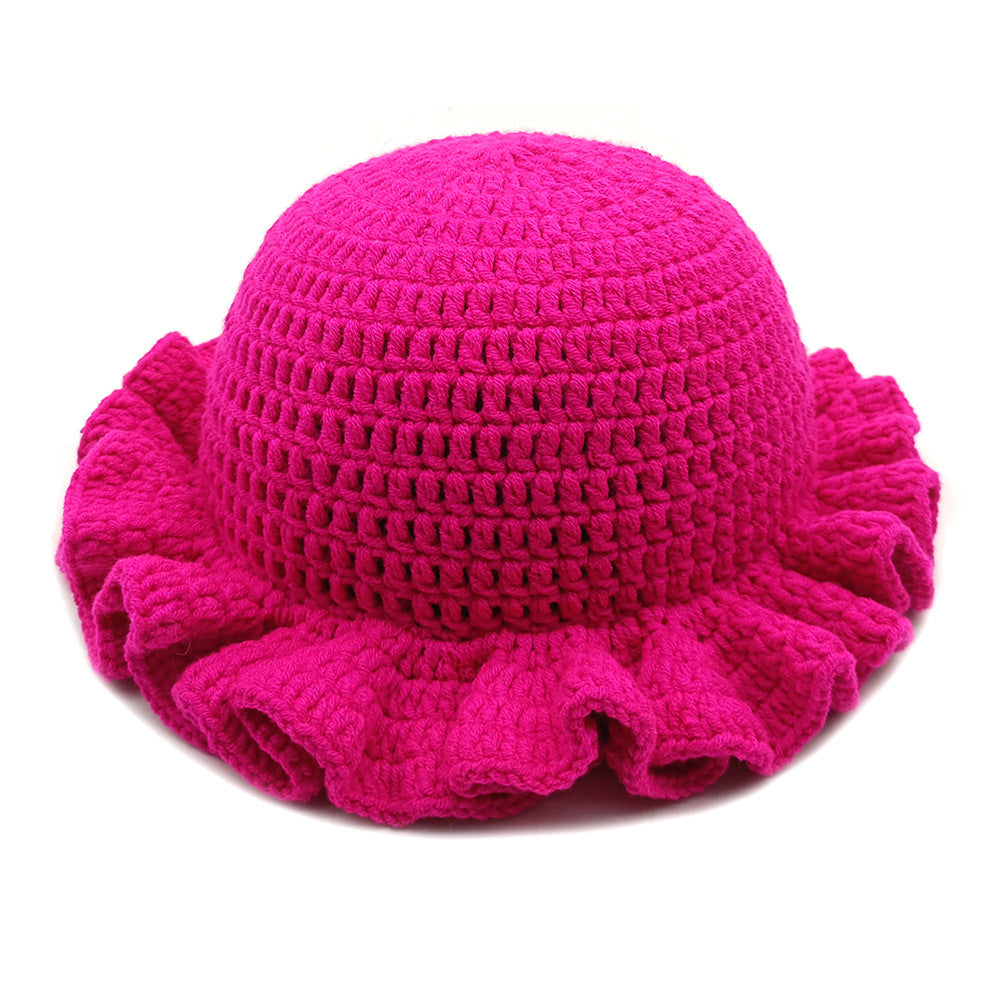 Wholesale  ruffled hat hat hat fashion personality  wool hat