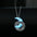 Wholesale star moon oil drop luminous pendant necklace
