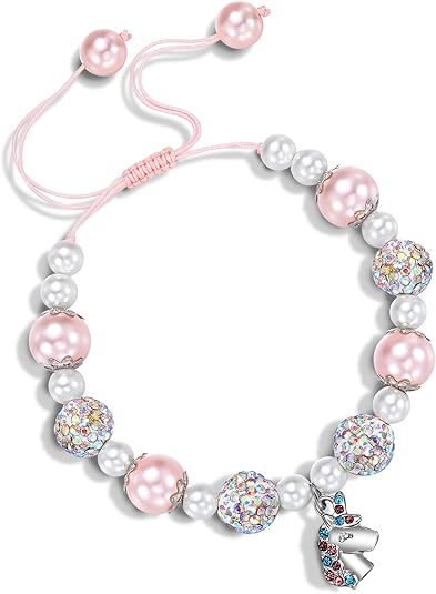 Wholesale  Pearl Woven  Alloy Love Unicorn Bracelet