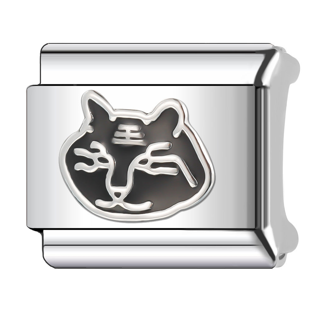 Wholesale Italian Charm Bracelet 9mm DIY Splicing Animal Style Stainless Steel Composable Bracelet