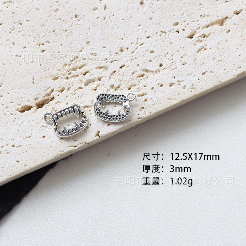 Wholesale Zinc Alloy  Pendant Necklace Set,  Dark Series DIY Jewelry Components for Keychains and Fashion Accessories