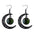 Wholesale Halloween Hollow Black Moon Long Tassel Gemstone Earrings