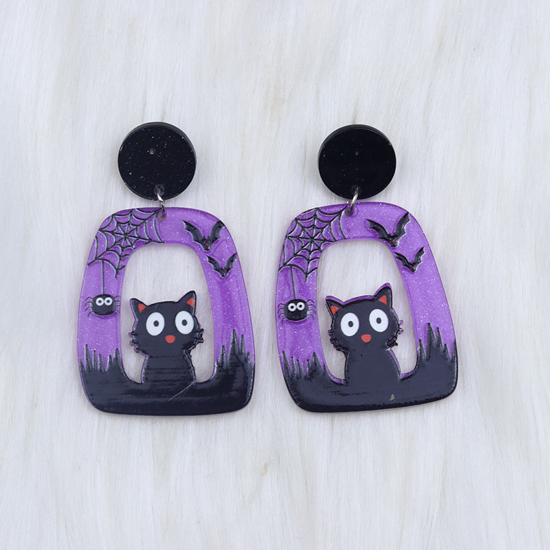 Wholesale Square and Round Hollow Earrings
