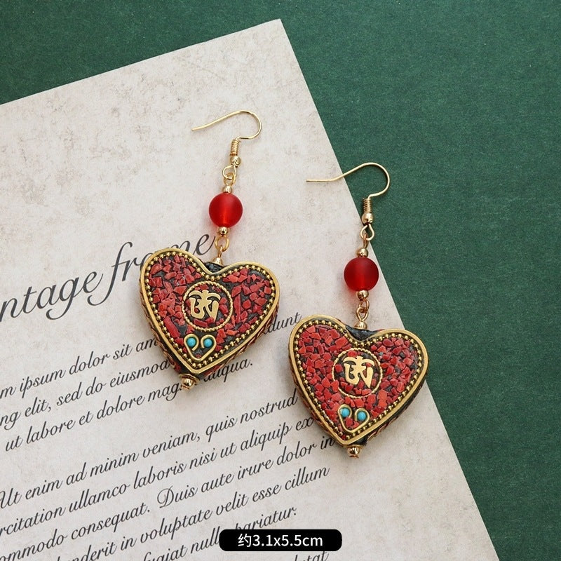 Wholesale Vintage Exotic Style Tibetan Earrings ACC-ES-Luox002