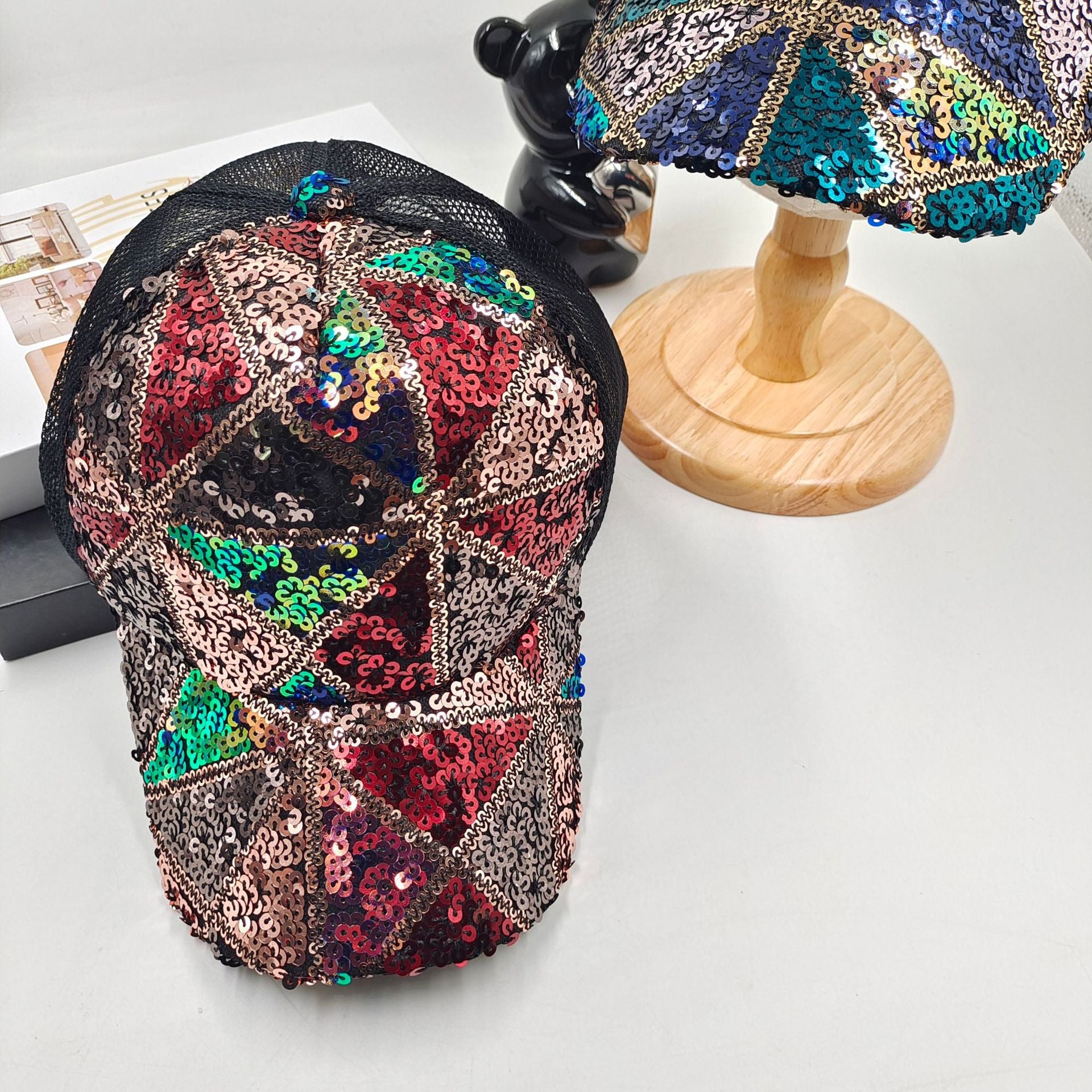 Wholesale Sequin Hat Stage Baseball Cap ACC-HT-Daod004