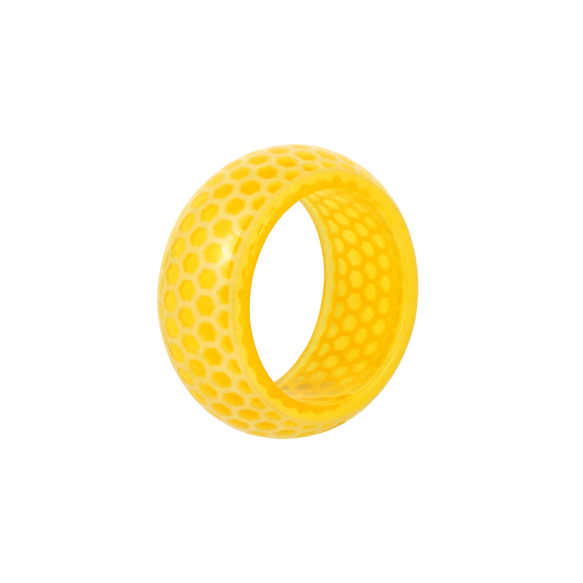 Wholesale Honeycomb Pattern Glow Ring Transparent Resin Men's and Women's Ring Glow Bracelet ACC-RS-ZeXi001