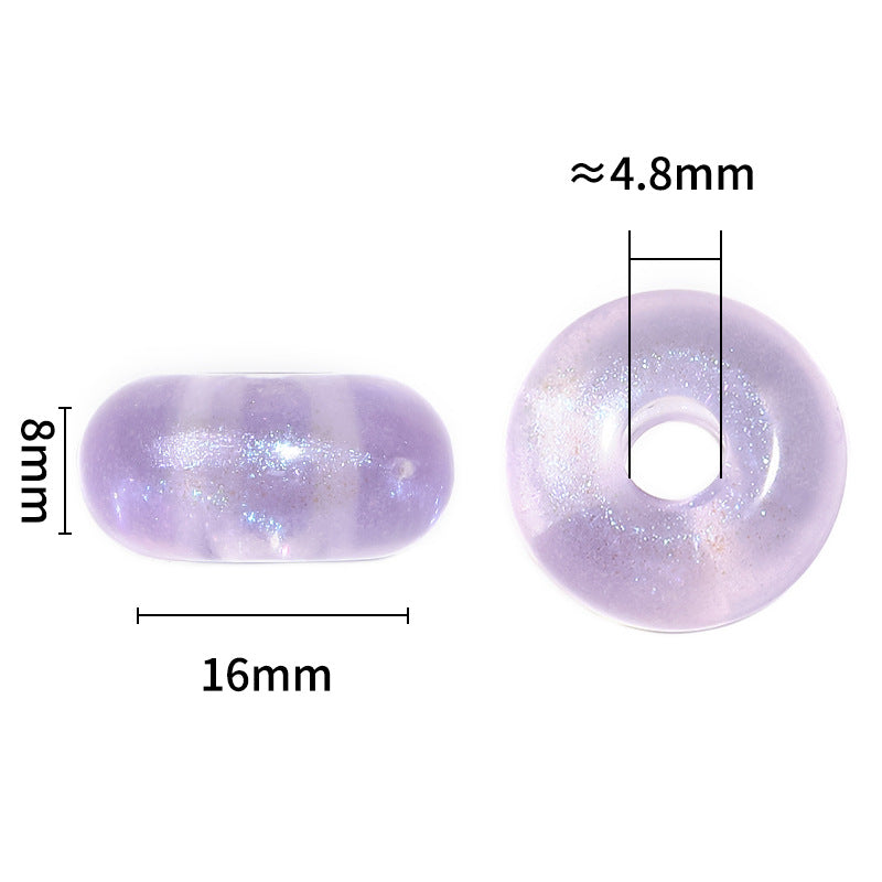 Wholesale 350pcs/pack Luminous Fine Mermaid Abacus Acrylic Beads ACC-BDS-BLG139