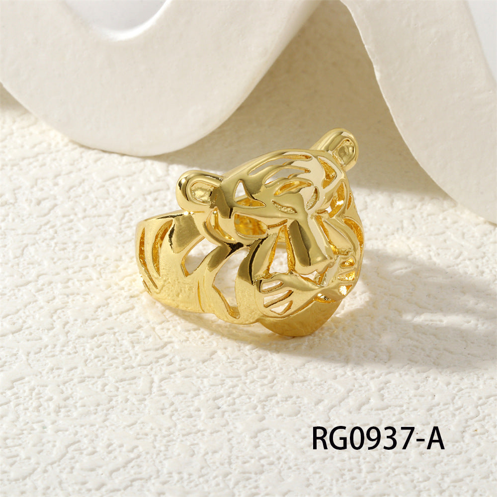 Wholesale Maple Leaf Gold Sphere Interstellar Orbit Ring