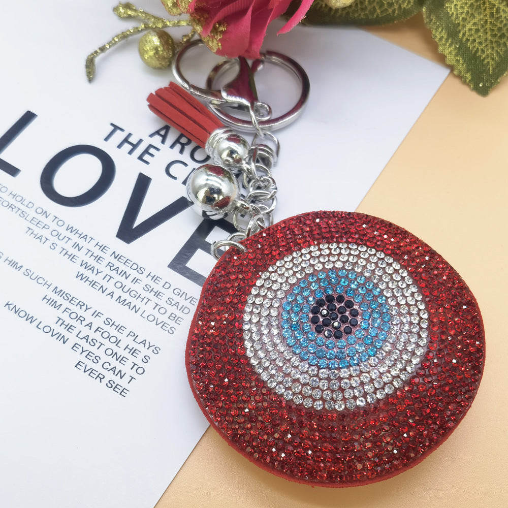 Wholesale rhinestone eye keychain
