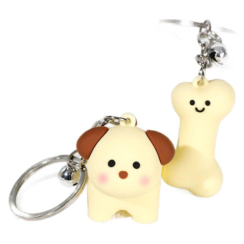 Wholesale Cartoon cute 3D dog keychain
