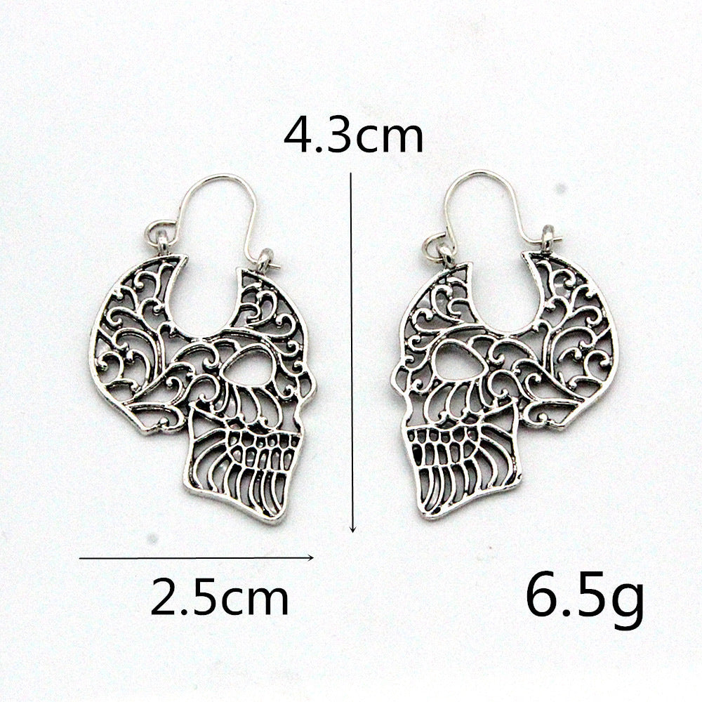 Wholesale Skull Tassel Drop Earrings  Trendy Fashion Accessory for Women