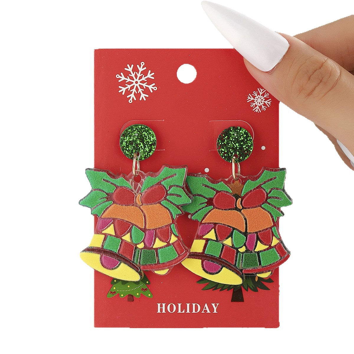 Wholesale Christmas bell earrings