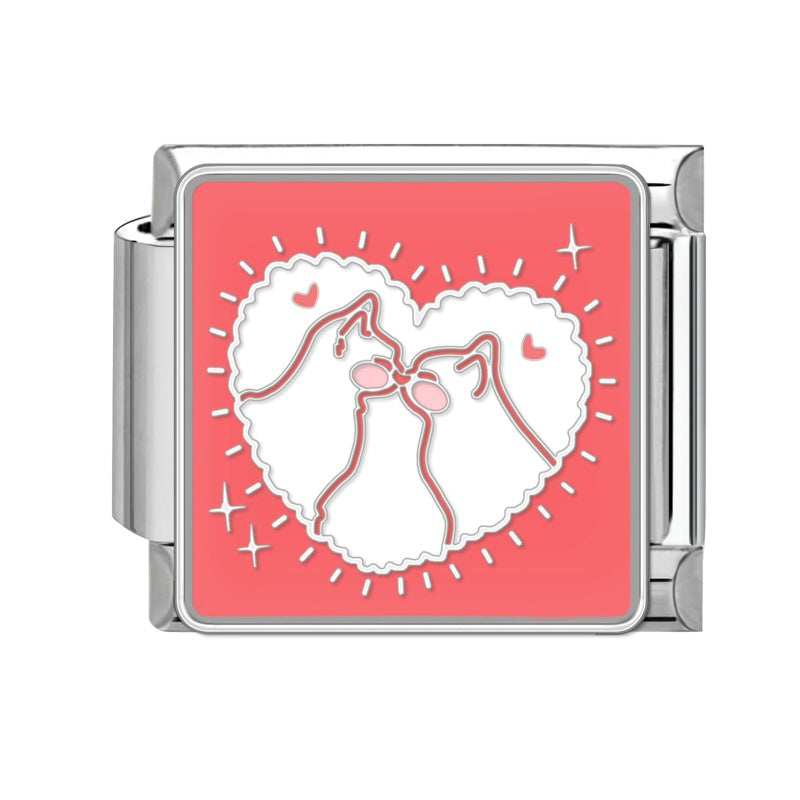 Wholesale 9mm Italian Charm Starter Bracelets DIY Cute Animal Stainless Steel Composable Bracelet