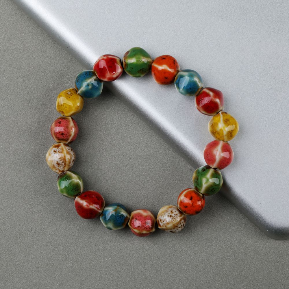 Wholesale Ceramic Glaze Porcelain Bead Bracelet ACC-BT-YXH006