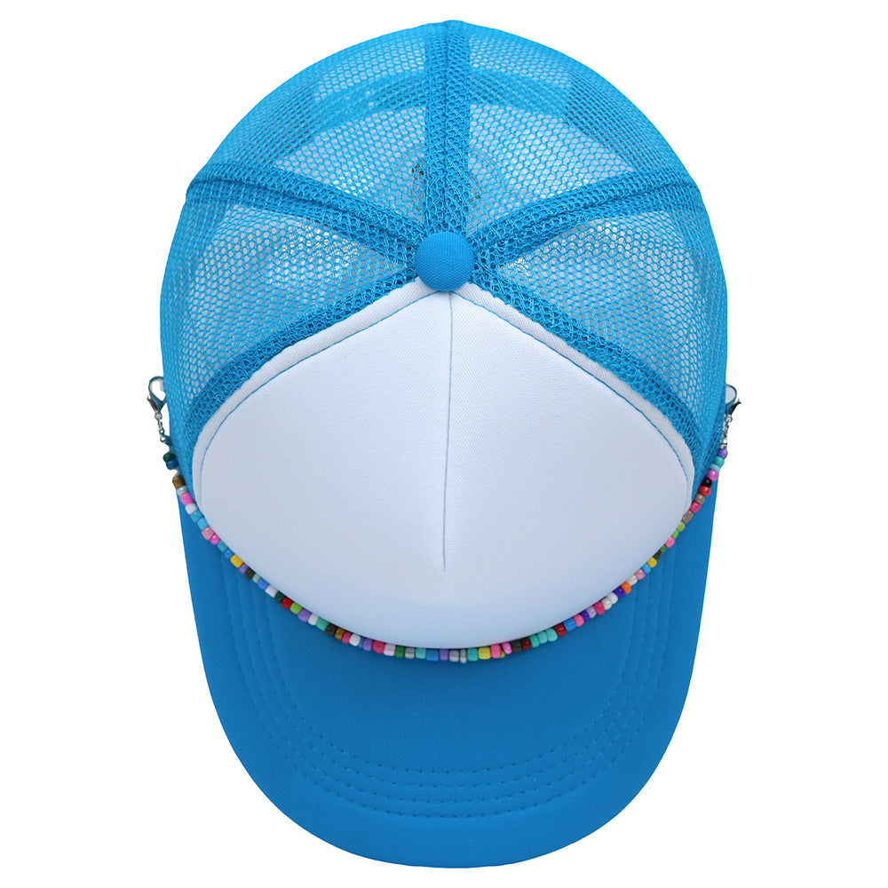 Wholesale Colorful Chain Trucker Cap Mesh Cap Baseball Cap ACC-HT-HaiPu019