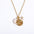 Wholesale  Micro Set Zircon Twelve Constellation Rune New Moon Moon Opal Pendant Necklace