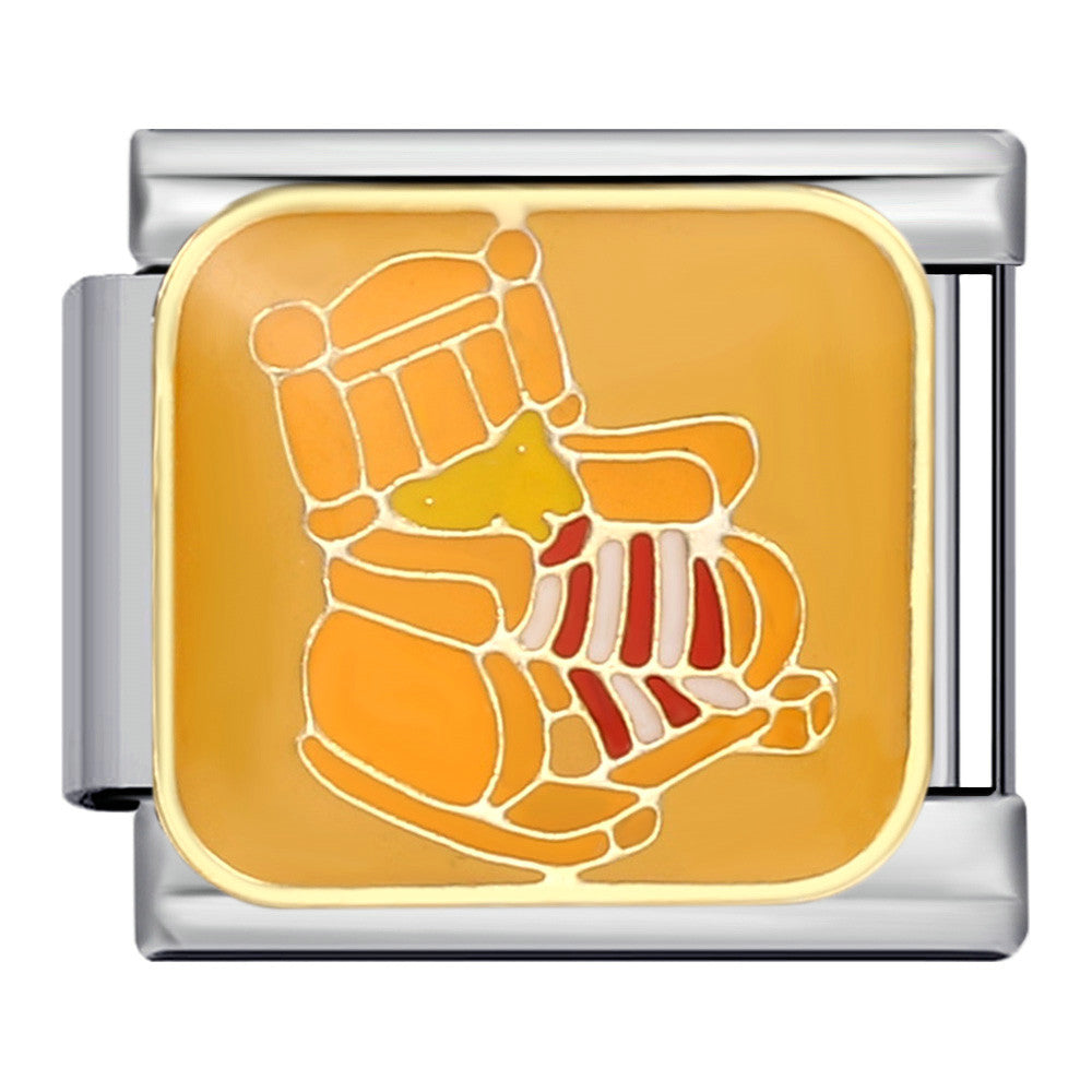 Wholesale Italian Charm Bracelet 9mm DIY Splicing Removable Thanksgiving Elements Stainless Steel Composable Bracelet