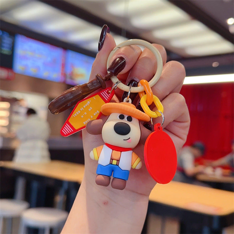 Wholesale Cute cartoon silicone keychain