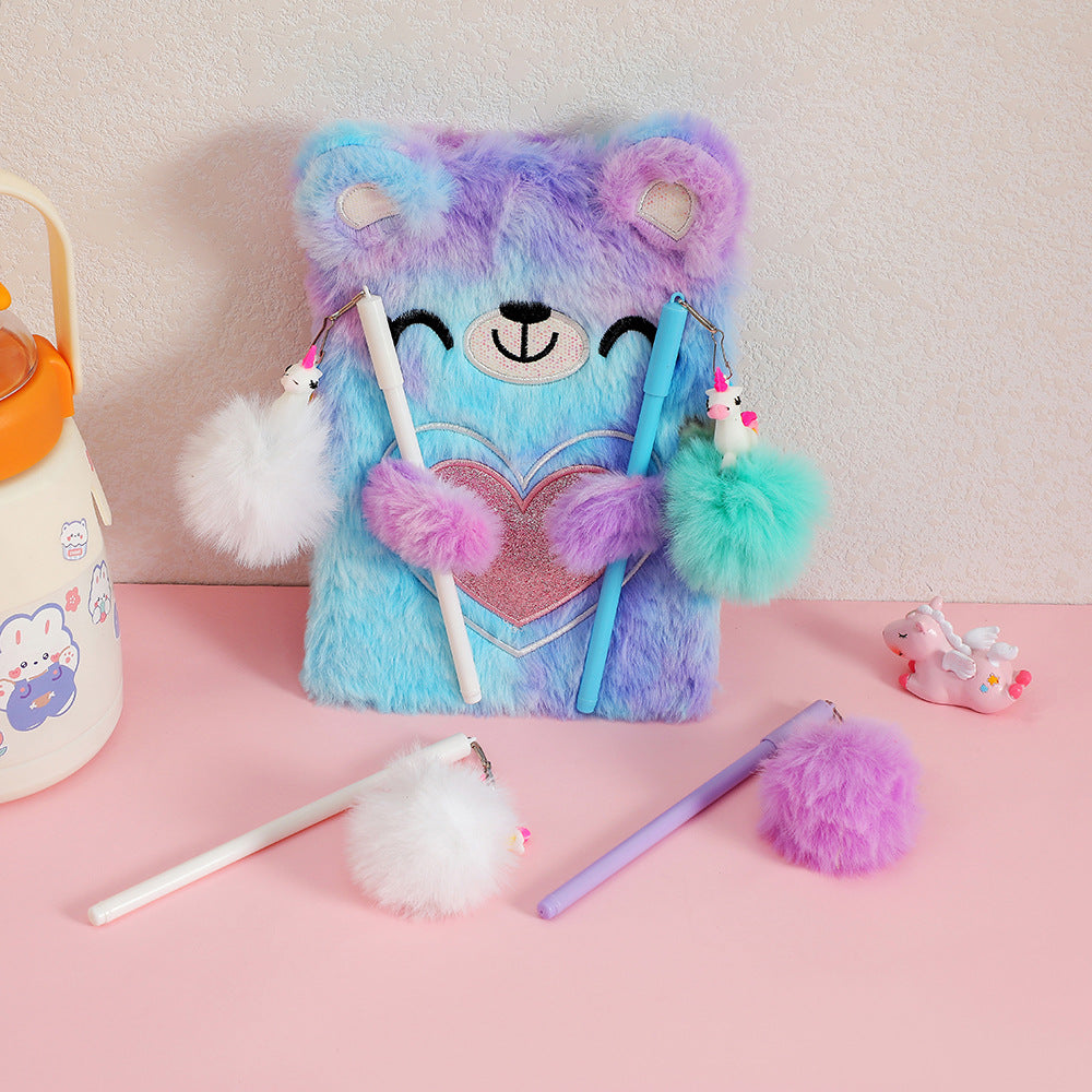 Wholesale Creative children's unicorn cartoon pen ball pendant gel pen