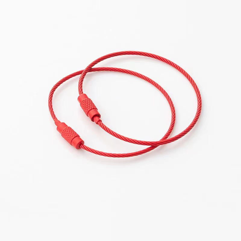 Wholesale 10pcs Color Paint Wire Ring DIY Keychain Accessories Bulk Keychains ACC-KC-HeYuan001