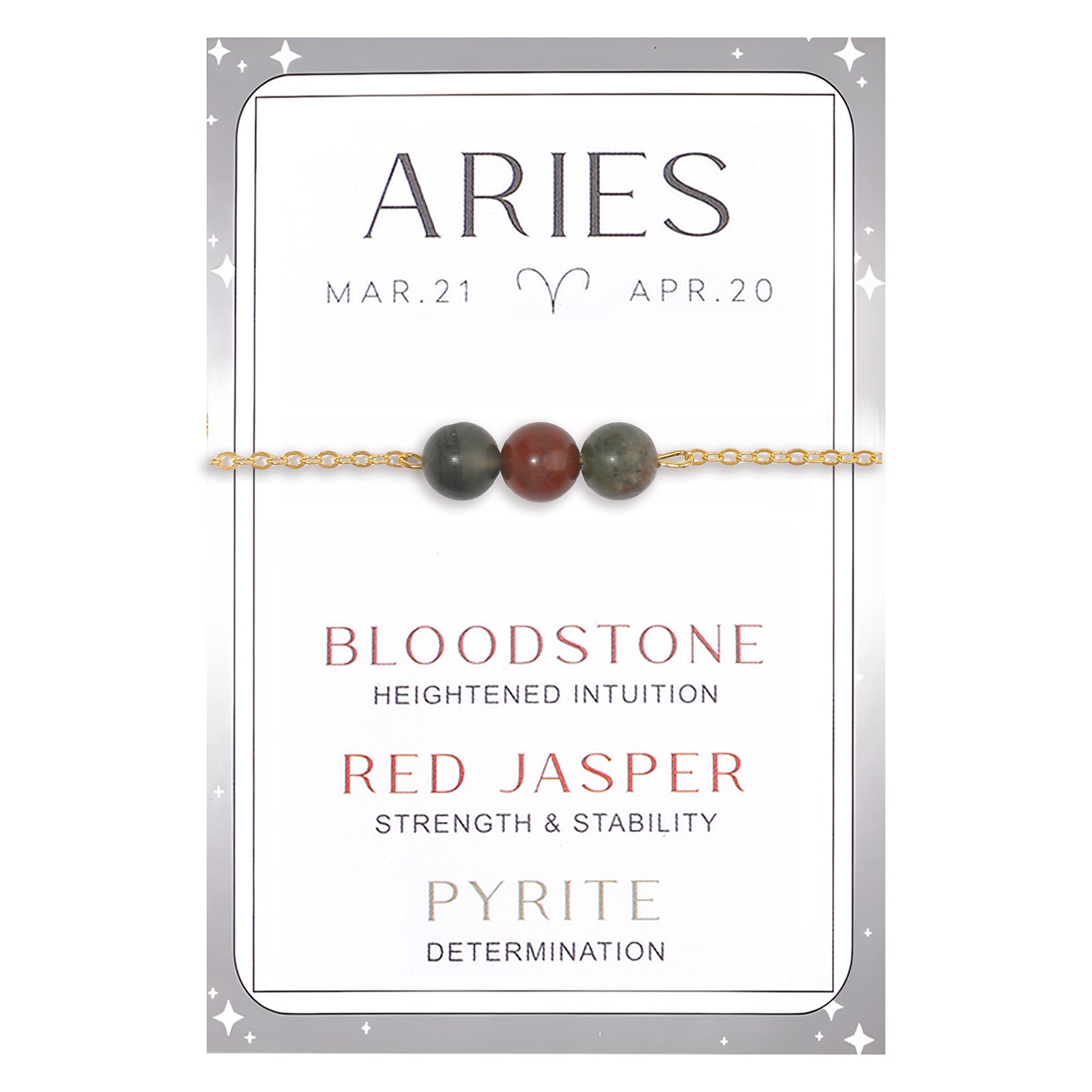 Wholesale Lucky Constellation Bracelet Gold Box Chain Green Aventurine Amethyst Aquamarine Bracelet