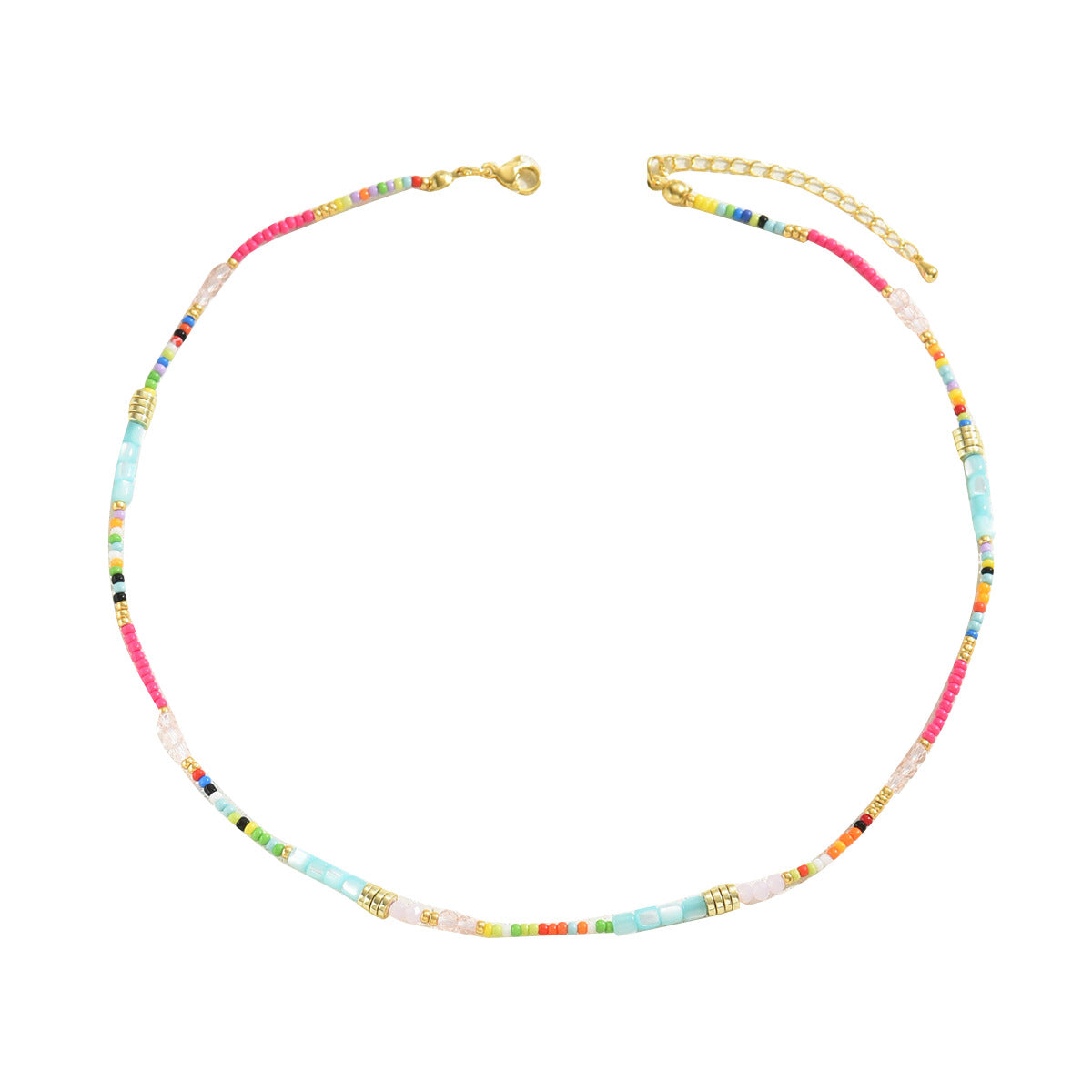 Wholesale  Color Crystal Beads Long Necklace
