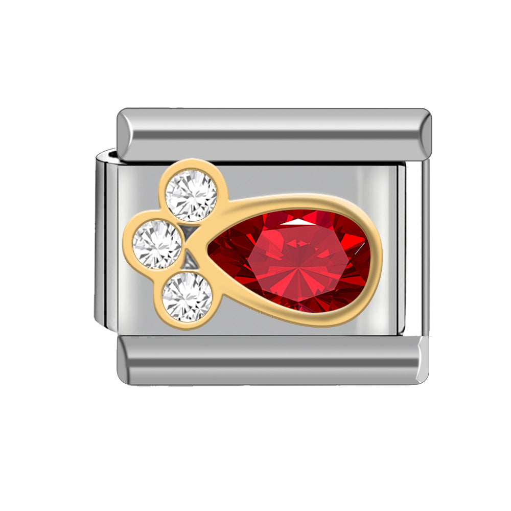 Wholesale Italian Charm Bracelet 9mm DIY Splicing Cute Creative Stainless Steel Composable Bracelet